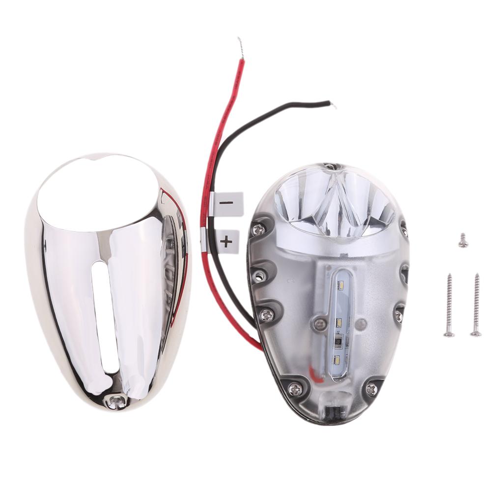 Stainless Steel LED Boat Marine Yacht Bow Docking Light Surface Mount