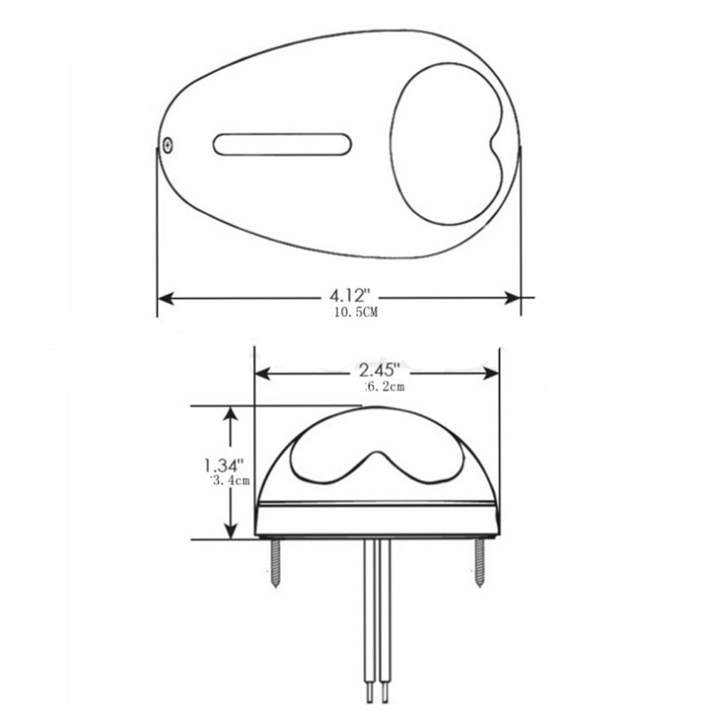 Stainless Steel LED Boat Marine Yacht Bow Docking Light Surface Mount