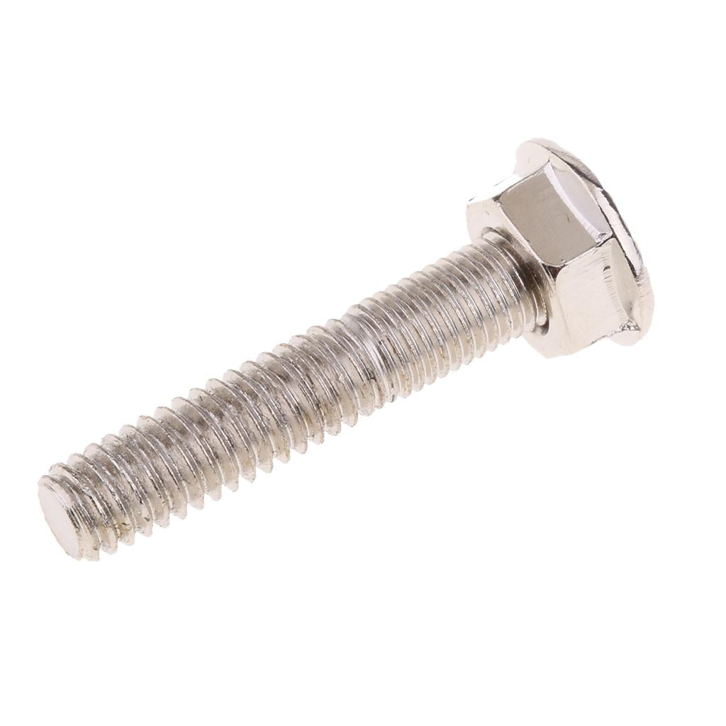 4pcs Silver M8 Bolt Exhaust Port Stud Nuts for Most Harley Motorcycles