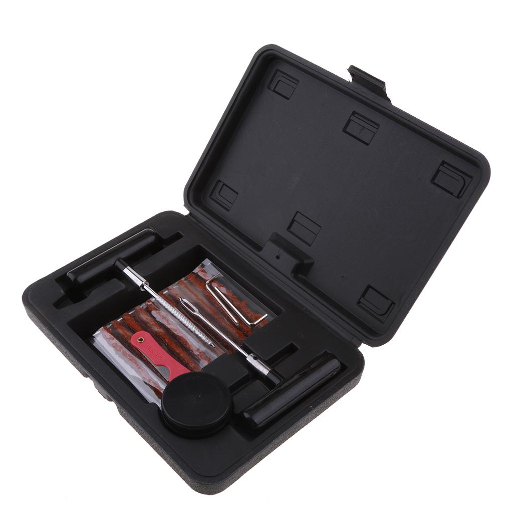 Tire Repair Kit Tools Heavy Duty 38pc Set For Motorcycle ATV Jeep Truck
