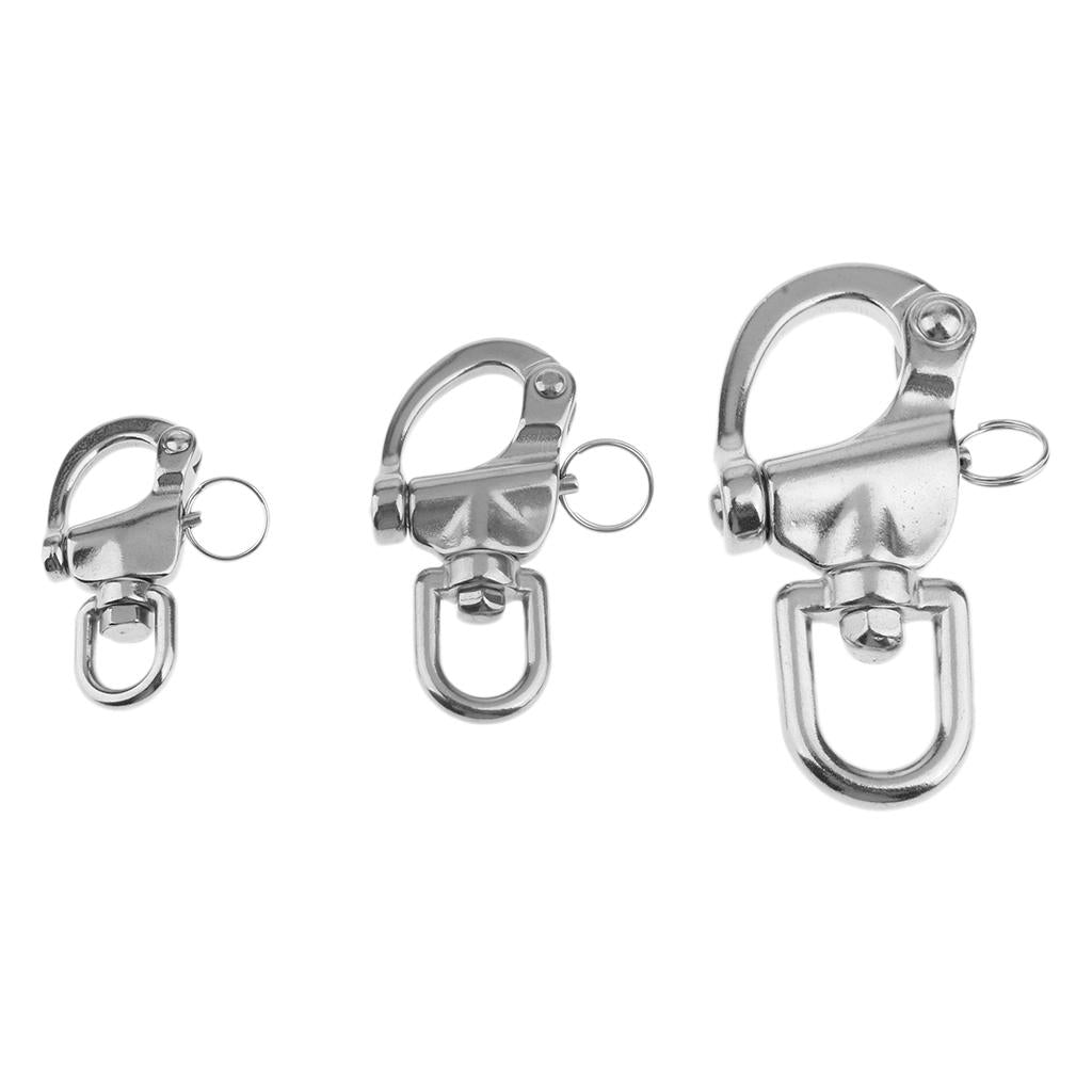 316 Stainless Steel Swivel Snap Shackle for Boat Marine Yacht Sailing 68mm
