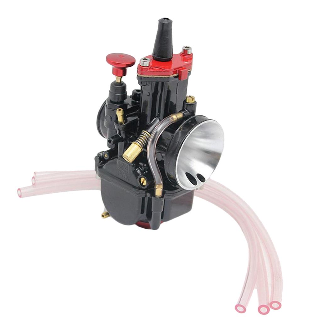 Universal 24mm 100-350cc ATV Carburetor With Nozzles for PWK Black