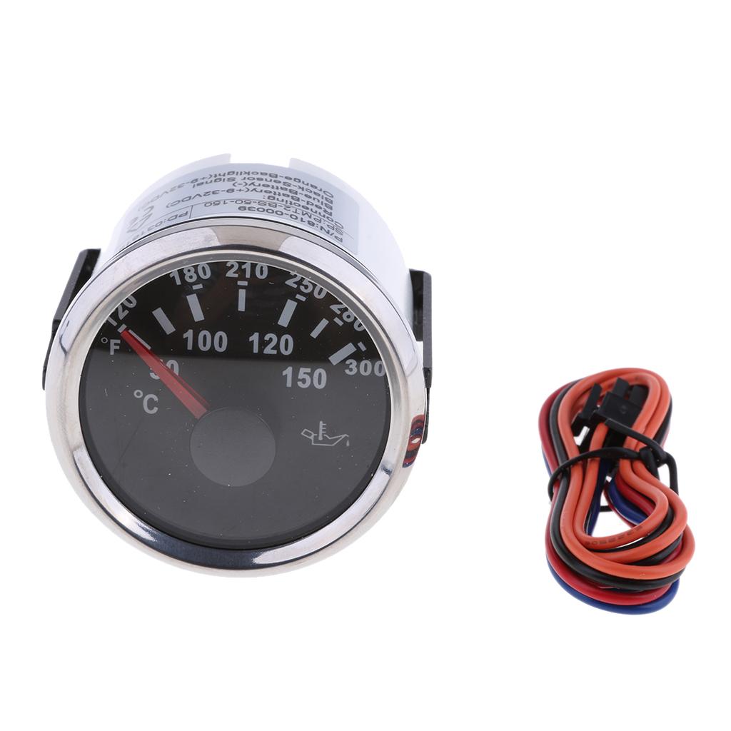 2" 52mm 50-150 Celsius Degree Auto Car Pointer Oil Temperature 810-00039