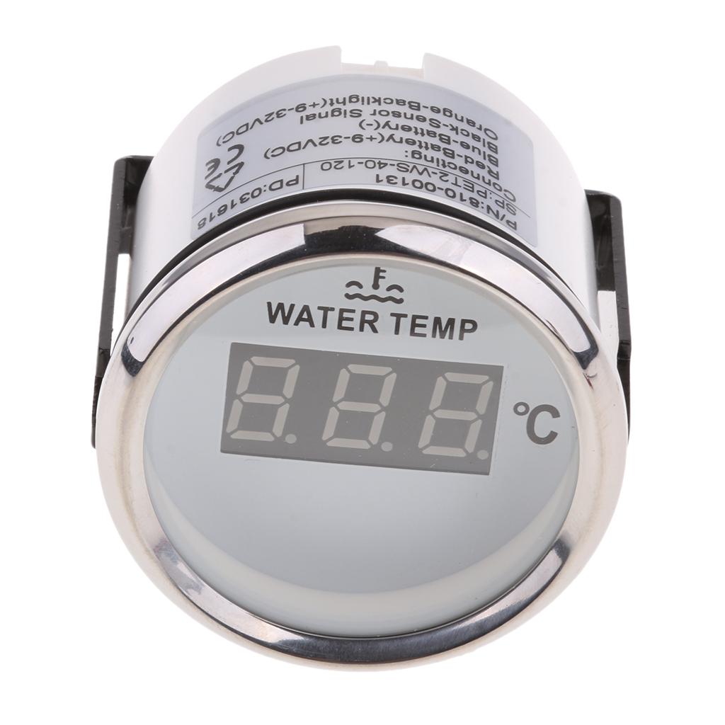 2 52mm Car Auto Water Temp Gauge -20-120 Celsius Degree 810-00131"
