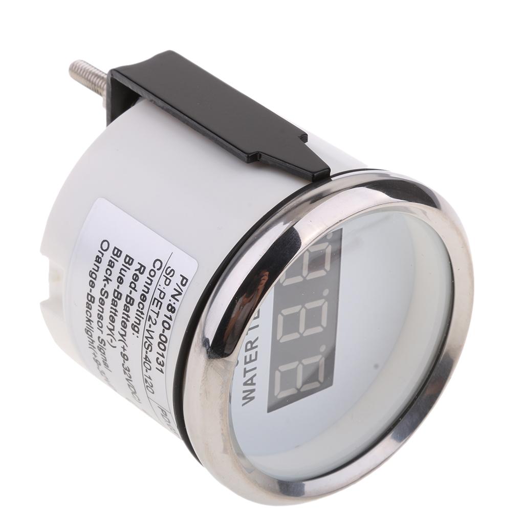 2 52mm Car Auto Water Temp Gauge -20-120 Celsius Degree 810-00131"