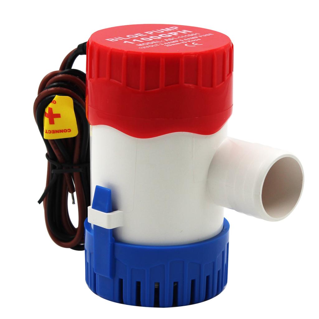  12V 1100 GPH Boat Bilge Water Pump Mini Electric Submersible Pump
