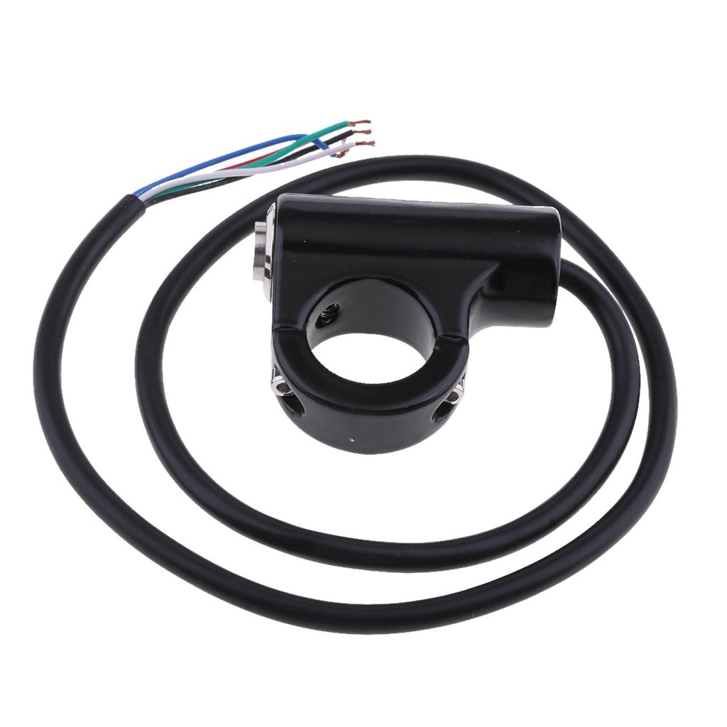 Motorcycle Handlebar Light Push Switch Waterproof ATV Headlight Fog Spot 12V
