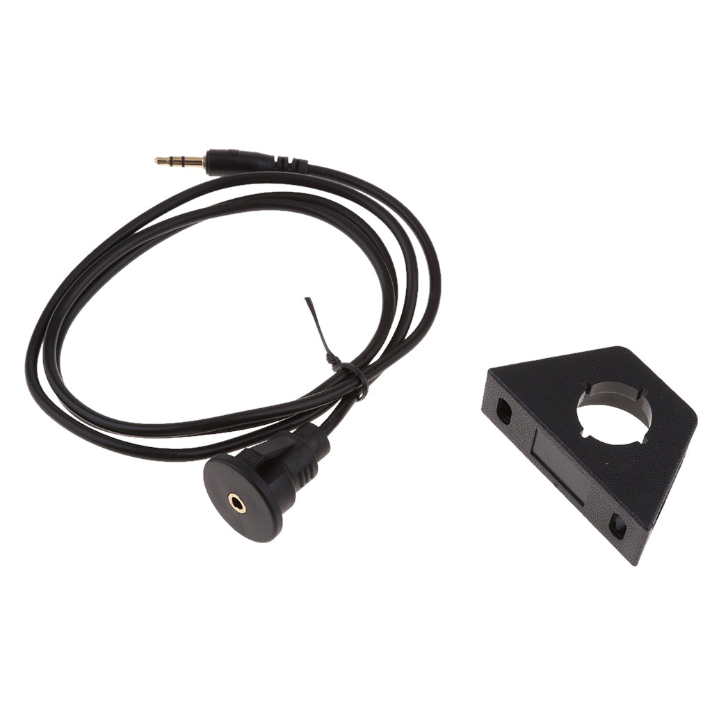 Male to Female 3.5mm AUX Extension Flush Panel Mount Cable for Boat 1 Meter