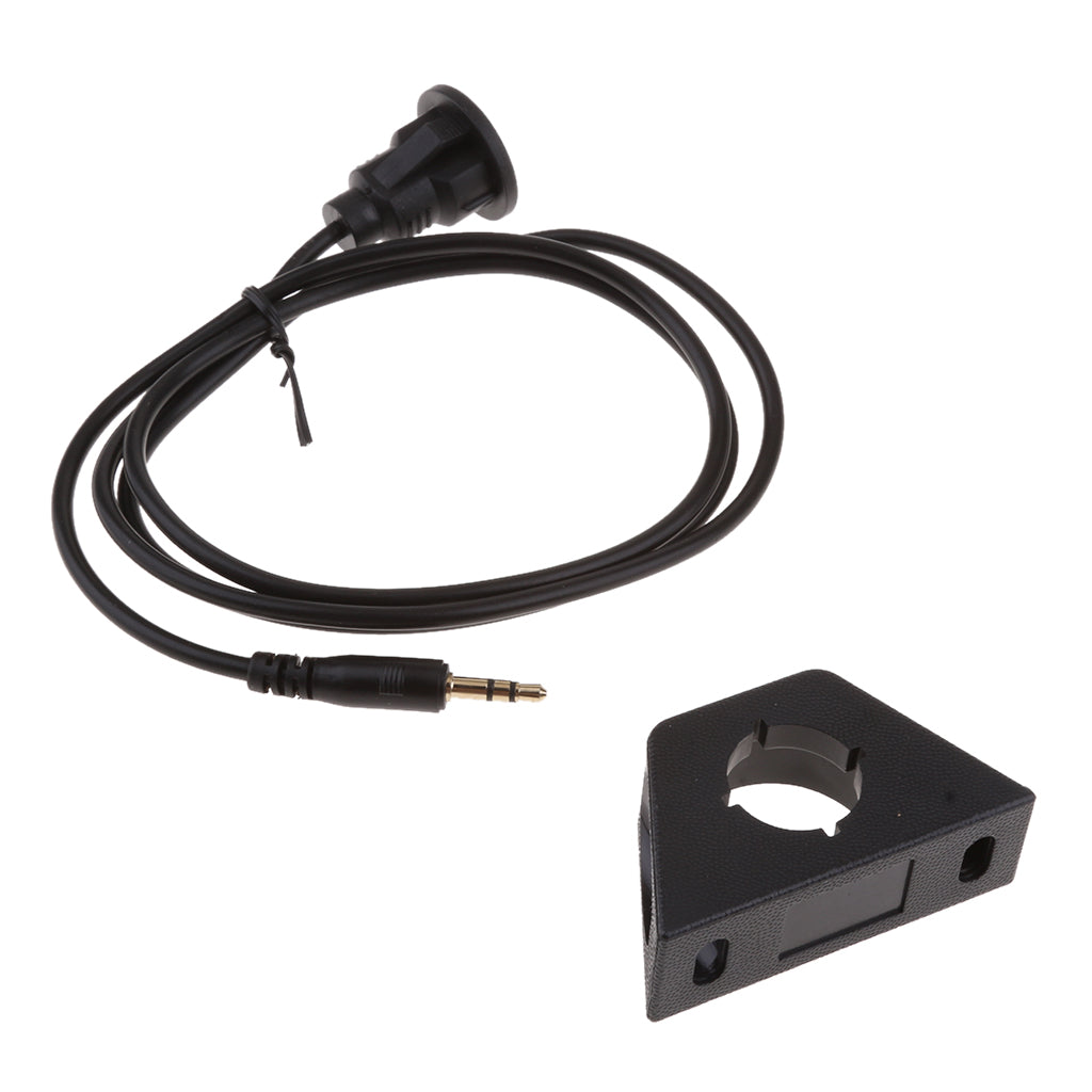 Male to Female 3.5mm AUX Extension Flush Panel Mount Cable for Boat 1 Meter