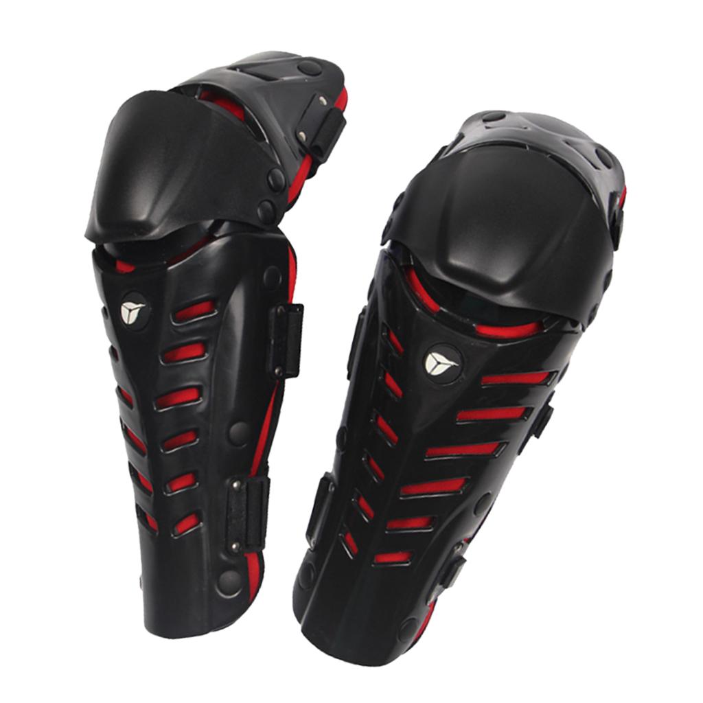 Knee Shin Armor Protective Guard for Motorcycle Motocross Racing Red