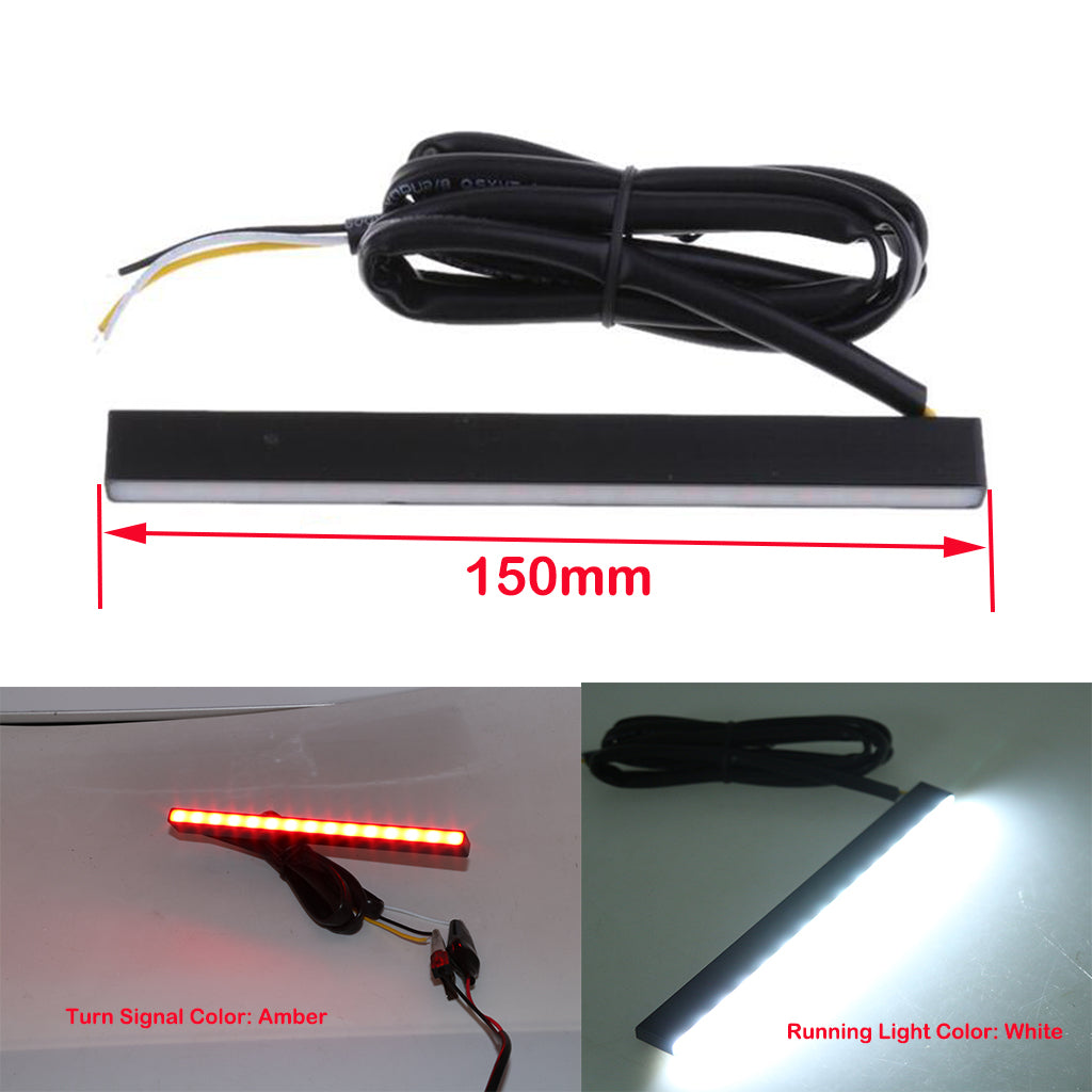 1 Pair 30 LED Motorcycle DRL Daytime Running Light IP68 Waterproof