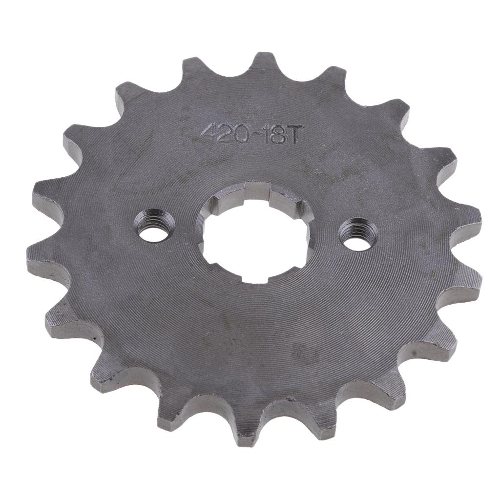 18T 18 Teeth 20mm 420 Chain Front Sprocket Cog for 110cc 125cc 140cc Pit Dirt Bike