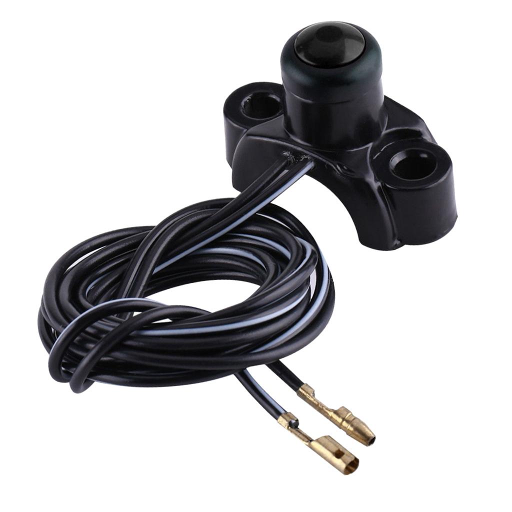 2Pcs Motorbike ATV 22mm Handlebar Engine Kill Stop Start Button Switch Black