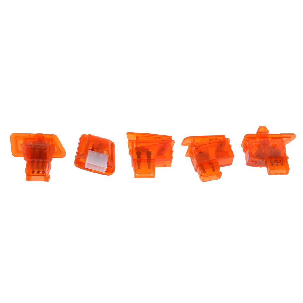 Scooter Start Horn Turn Signal Headlight High Low Switch Housing Caps Orange