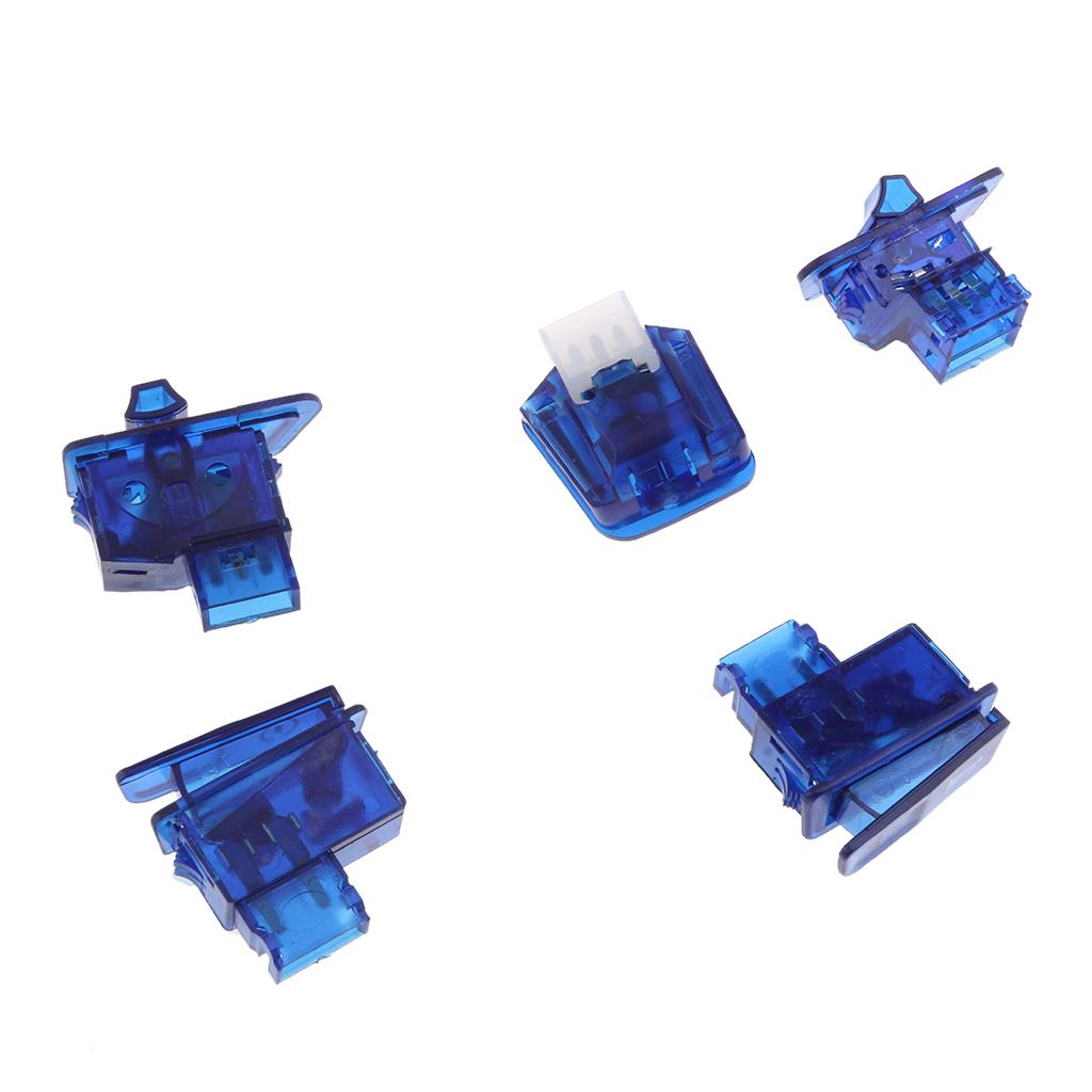 2 Sets Scooter Start Horn Turn Signal Headlight Switch Housing Caps Red+Blue