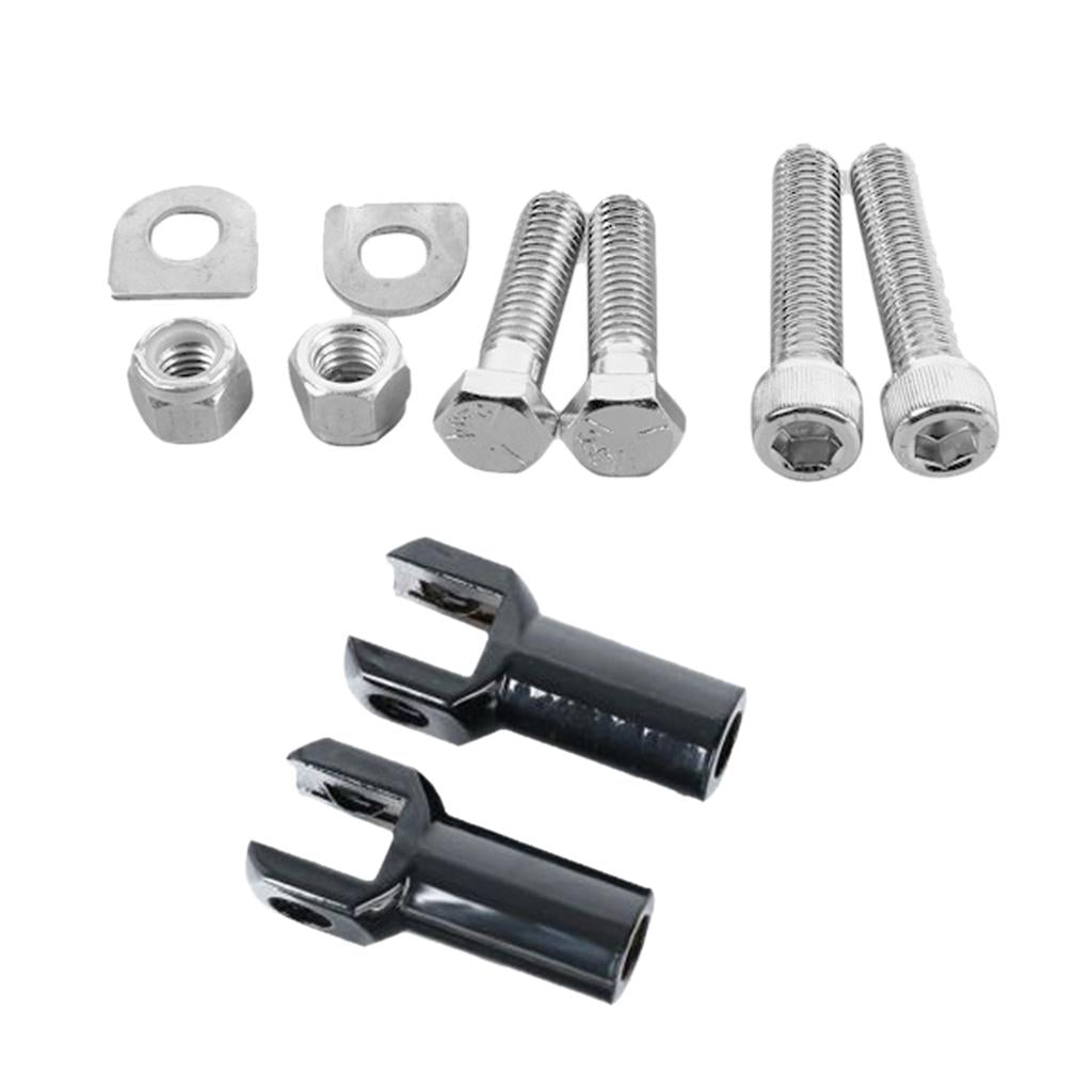 Motorcycle Rear Passenger Footrest Support Bracket for Harley 00 - 18 Black