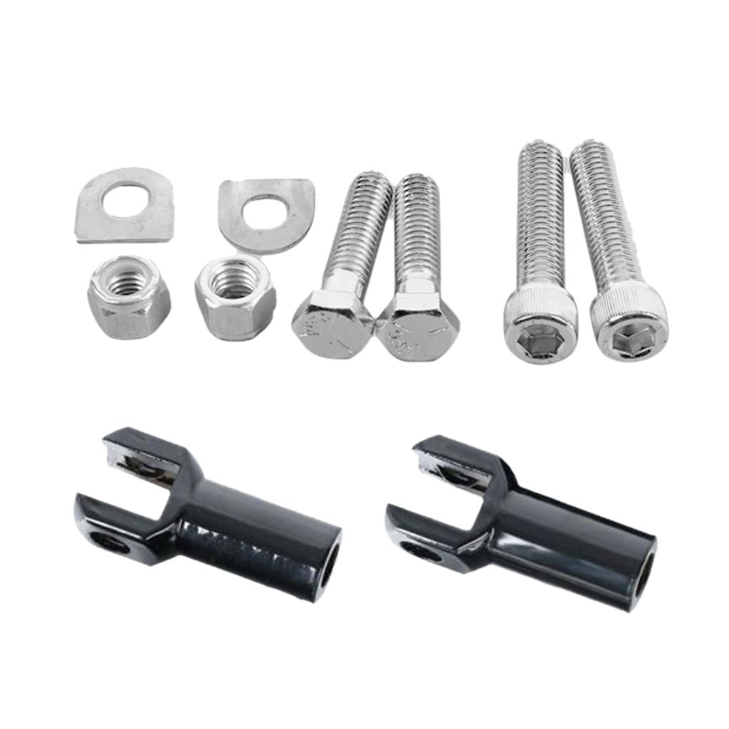 Motorcycle Rear Passenger Footrest Support Bracket for Harley 00 - 18 Black