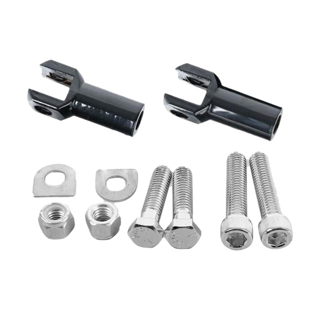 Motorcycle Rear Passenger Footrest Support Bracket for Harley 00 - 18 Black