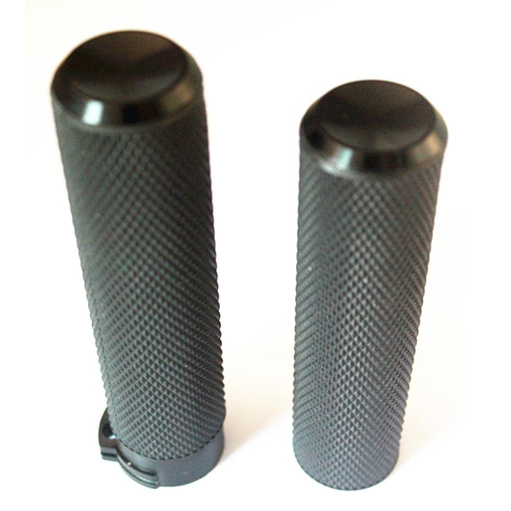 Black 1'' Motorbike Antiskid Handlebar Grips Fit Harley Glide 883 1200 x 48 