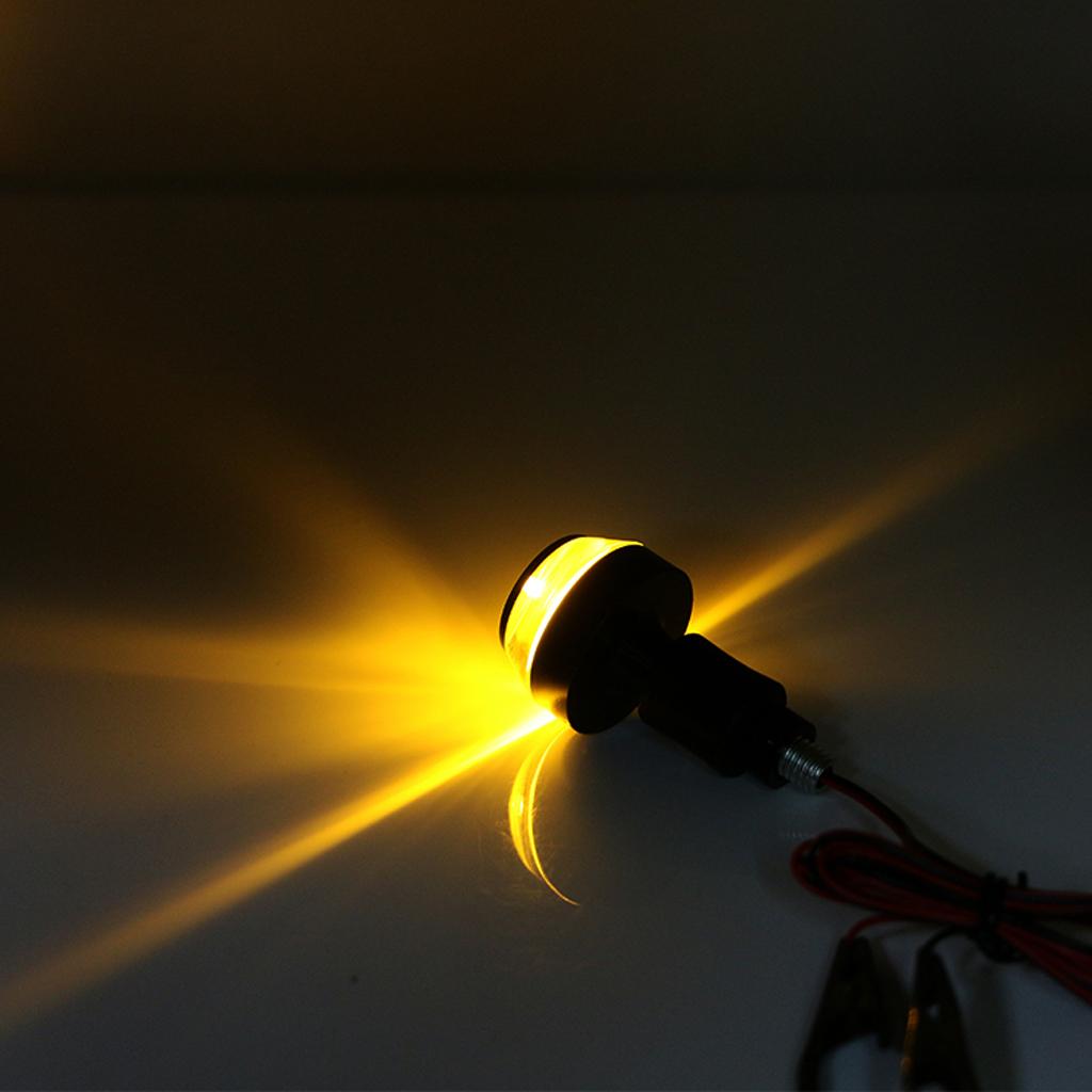 12V Universal Motorcycle 22mm Handlebar Waterproof LED Turn Signal Light Black