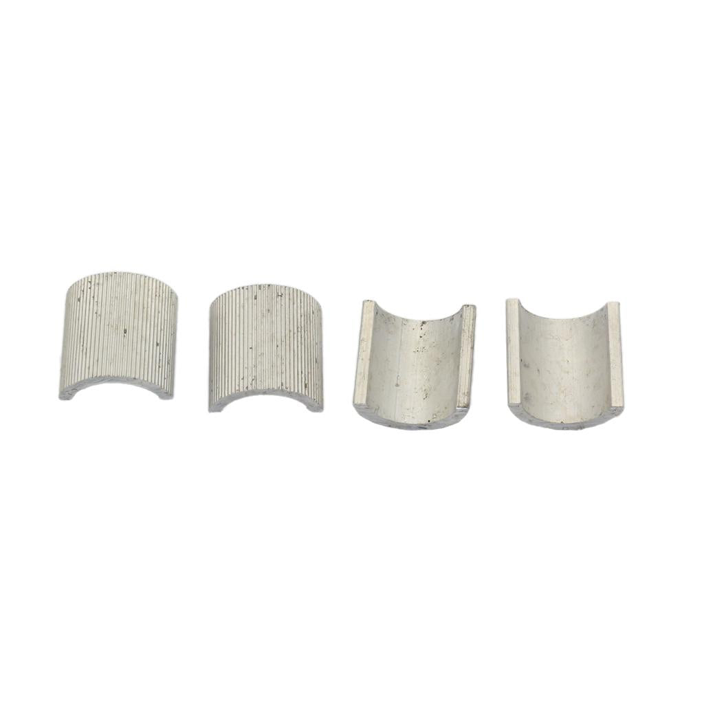 7/8 Handlebars to 1" Mounts Risers Clamps Conversion Shims Spacers Set of 8"
