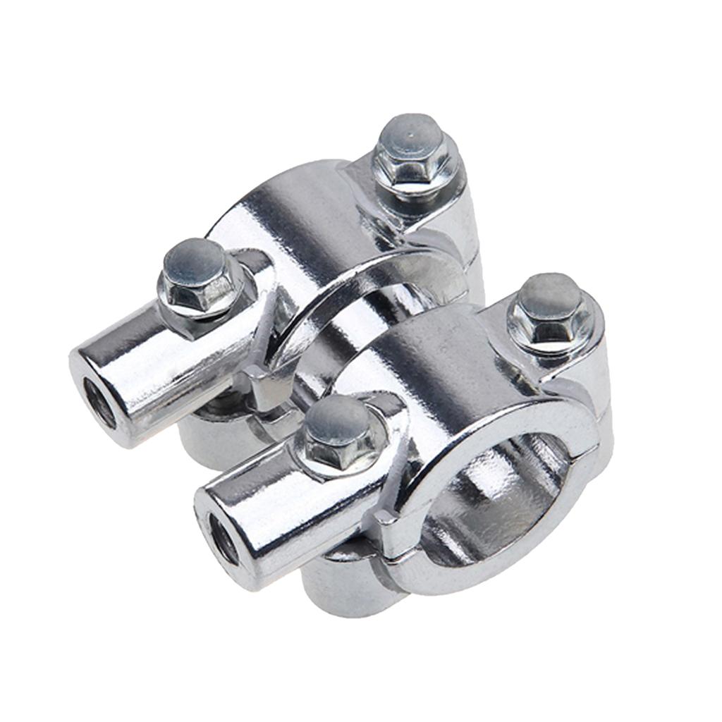 8mm Thread Motorcycle Universal Rearview Mirror Mount Bracket Clamp Adapters