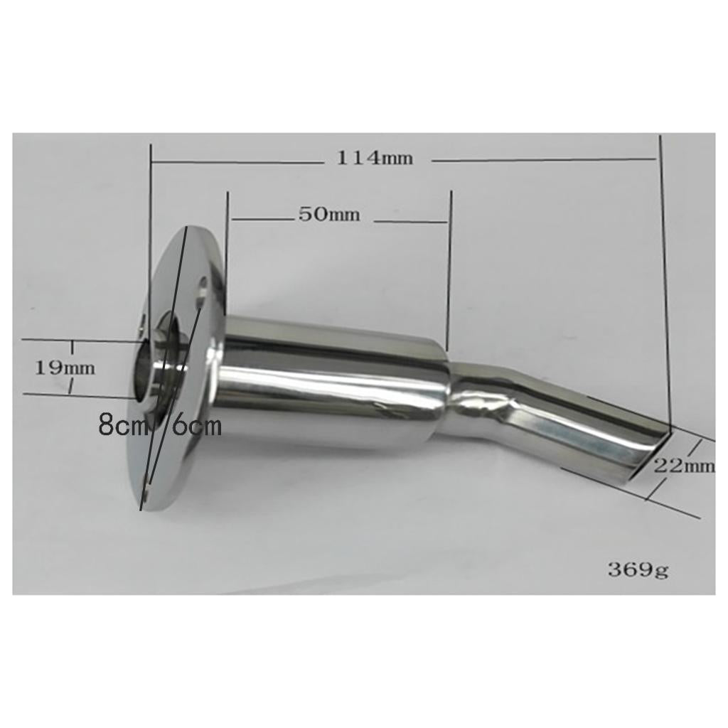 Boat Marine Stainless Steel 90 Degree Thru Hull Plumbing Fitting Hardware