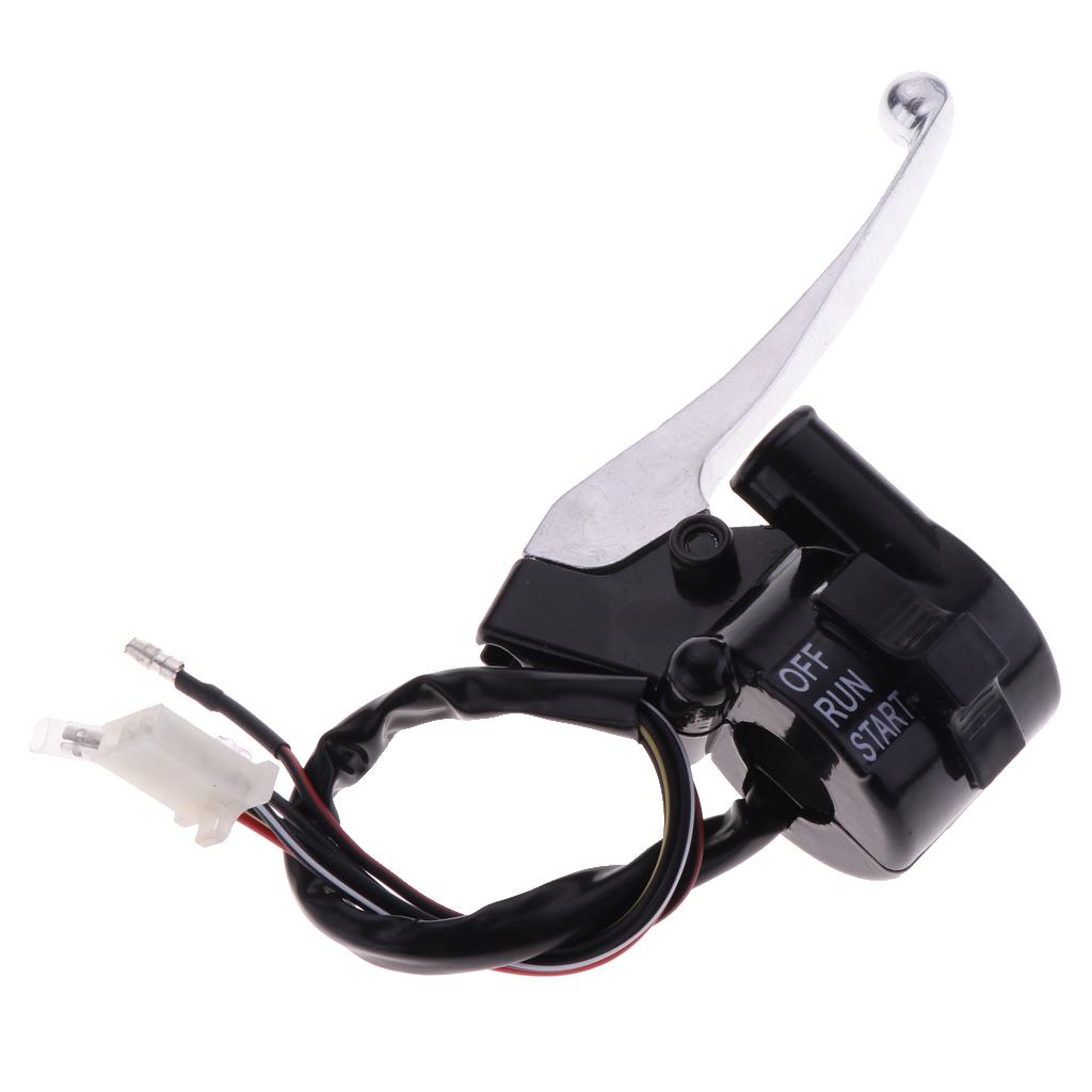 Right Side Throttle Start Kill Switch Brake Lever for Yamaha Y-Zinger PW50