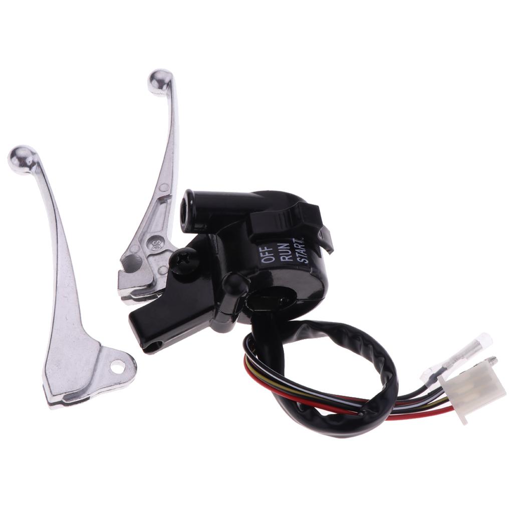 Motorcycle Start Kill Switch Brake Lever Assy for Yamaha PW50 Y-Zinger 89-13