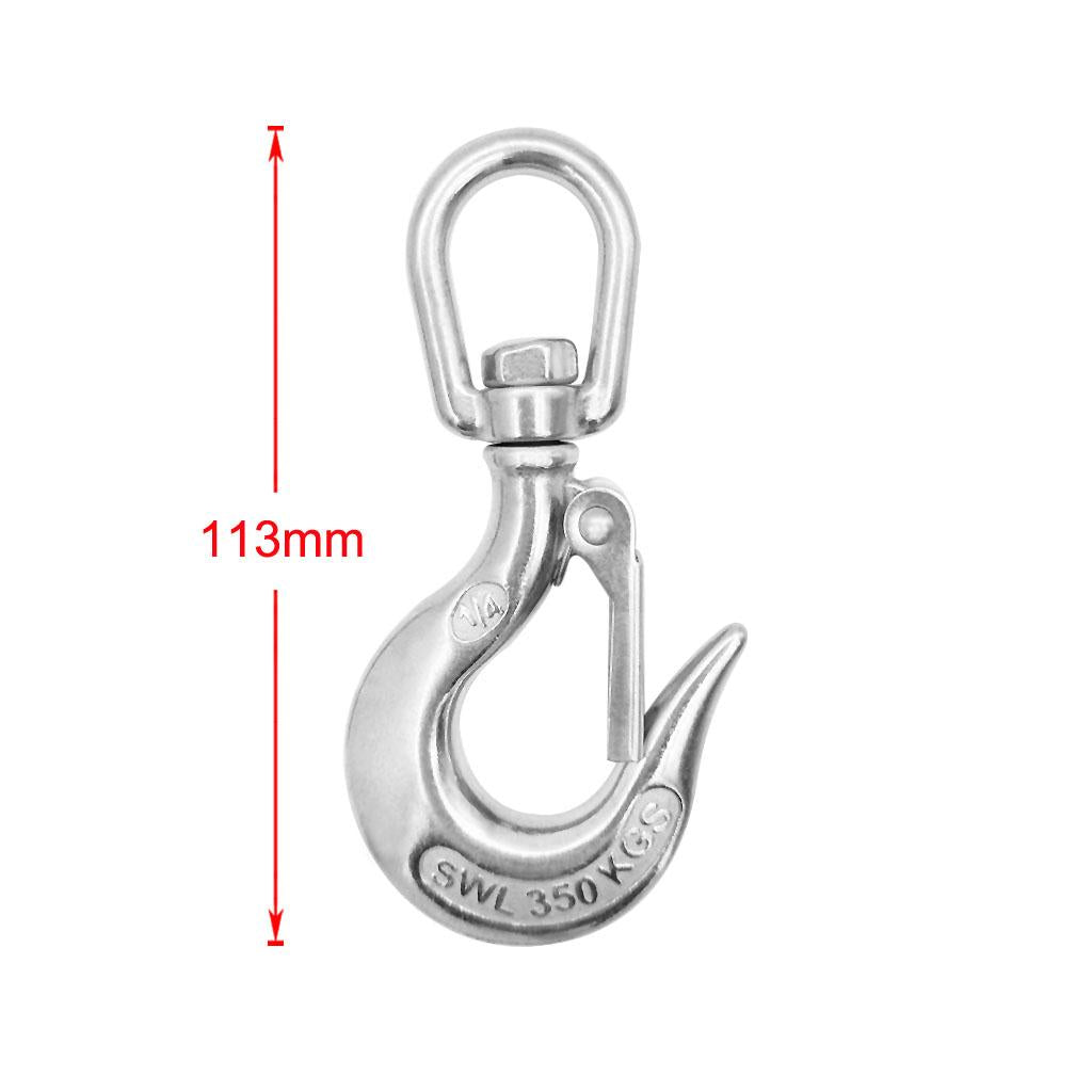 Stainless Steel Snap Swivel Shackle 113mm/4.45 Length -Sailboat Hardware"
