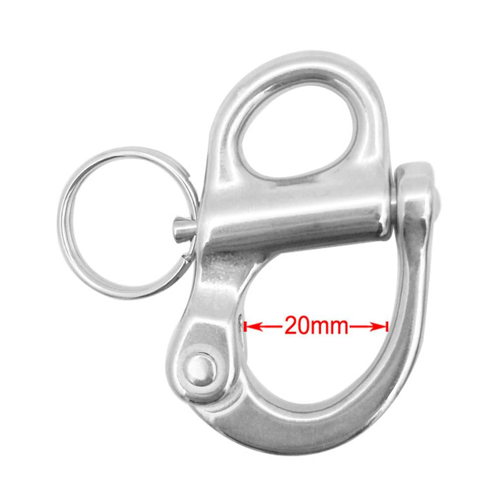 Stainless Steel Snap Swivel Shackle 51mm/2 Length -Sailboat Hardware "