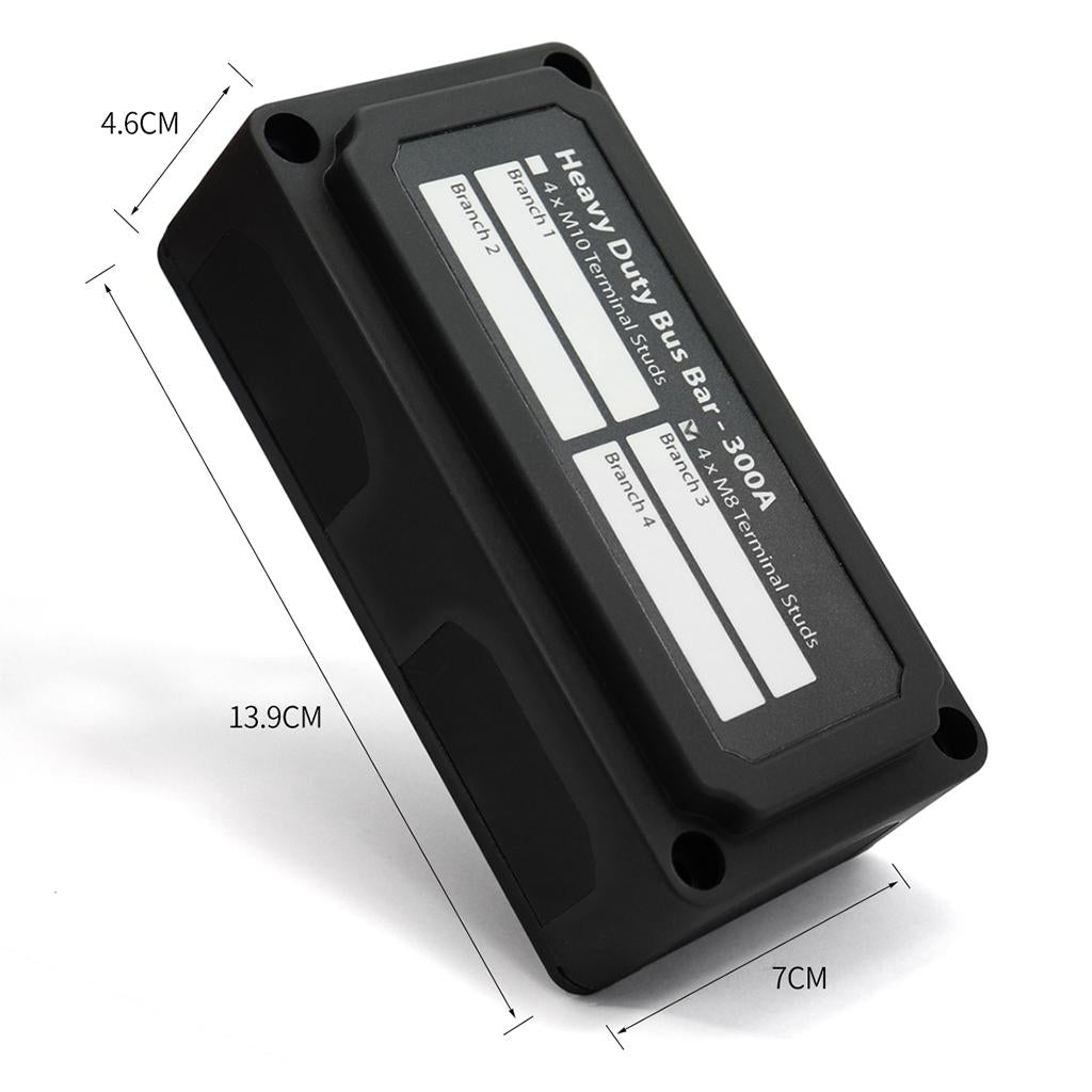 Heavy Duty Bus-Bar Terminal Board 100A for 12x4mm Shunt Terminals