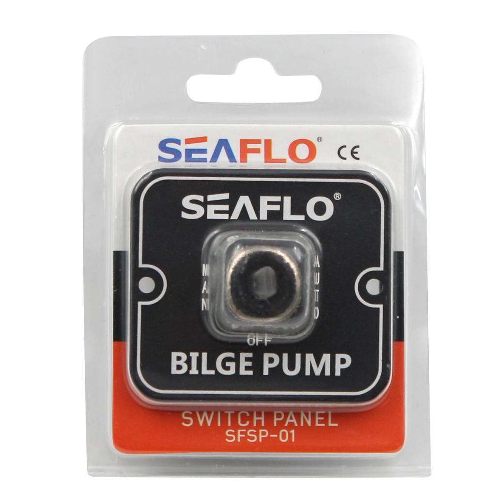 SEAFLO 2-Way Bilge Pump Switch Panel Automatic-Off-Manual 12V 24V