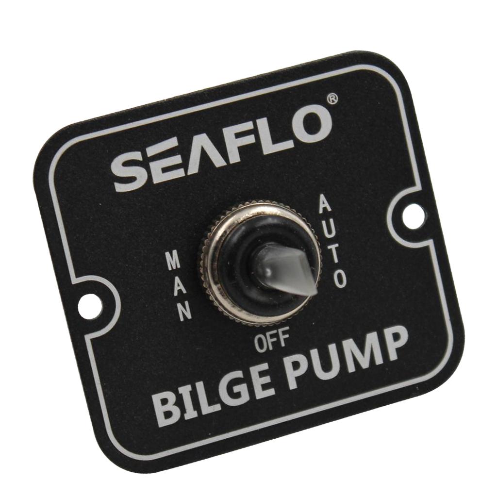 SEAFLO 2-Way Bilge Pump Switch Panel Automatic-Off-Manual 12V 24V