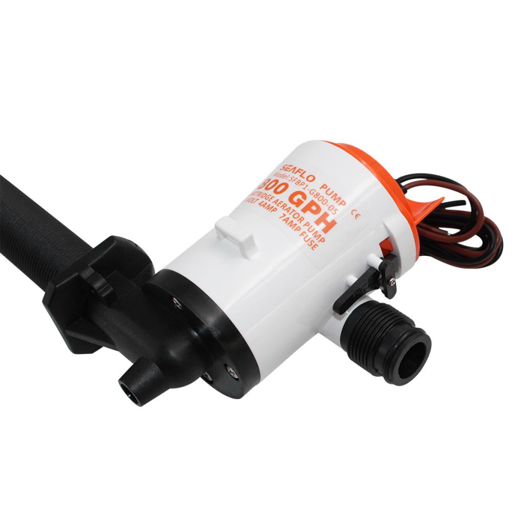 SEAFLO 05 Series 12V 800GPH Livewell Bilge Pump Submersible Aerator