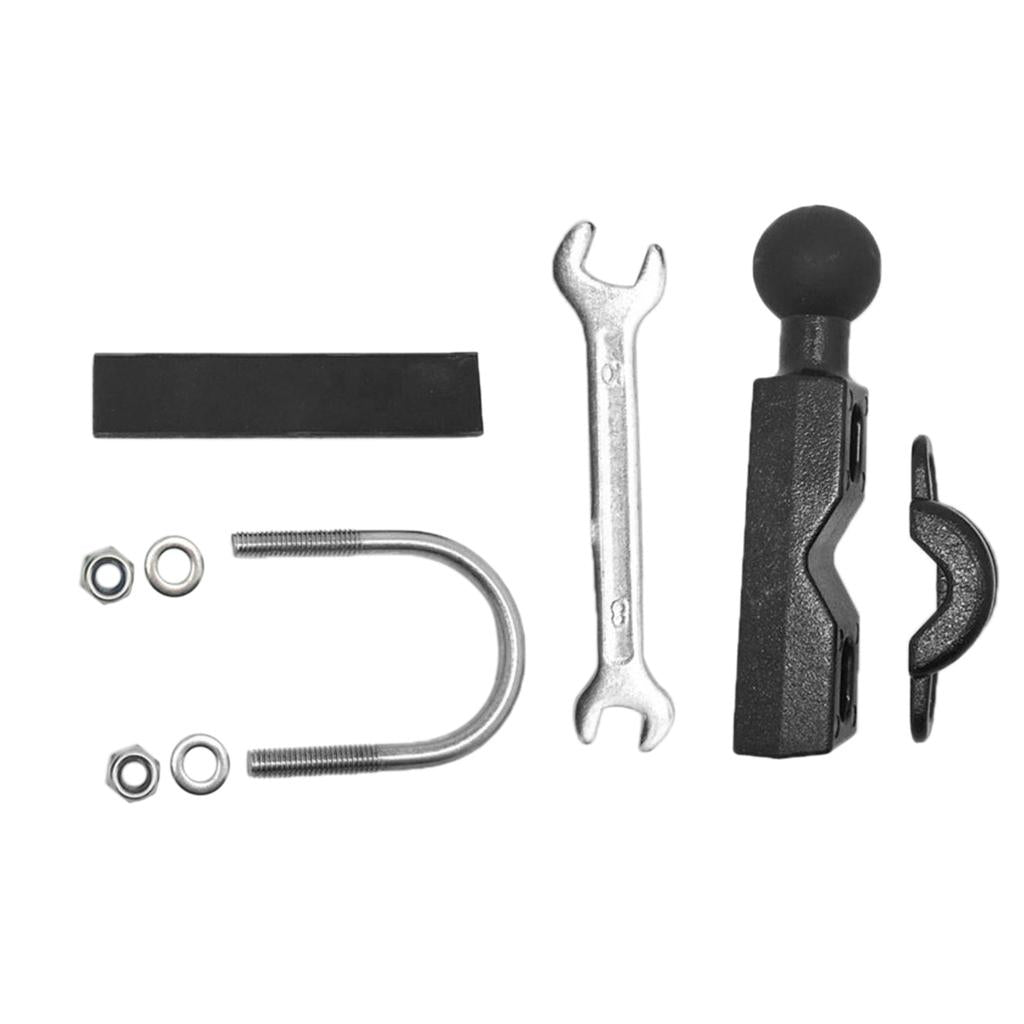 11mm to 27mm U-Bolt Base Motorcycle Bike Handlebar Mount 1'' Ball