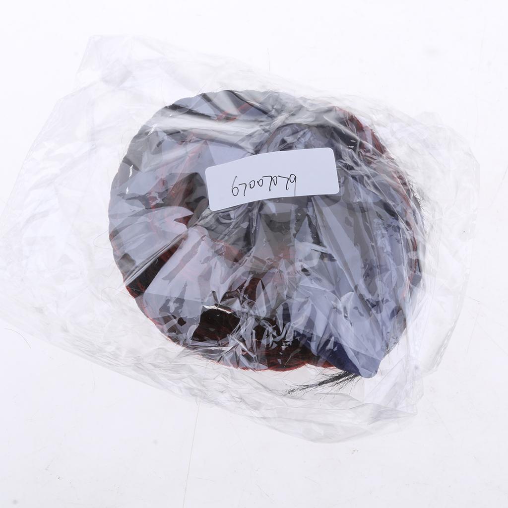 Helmet Pigtail Bowknot Helmet Ponytail for Suction Red to Black