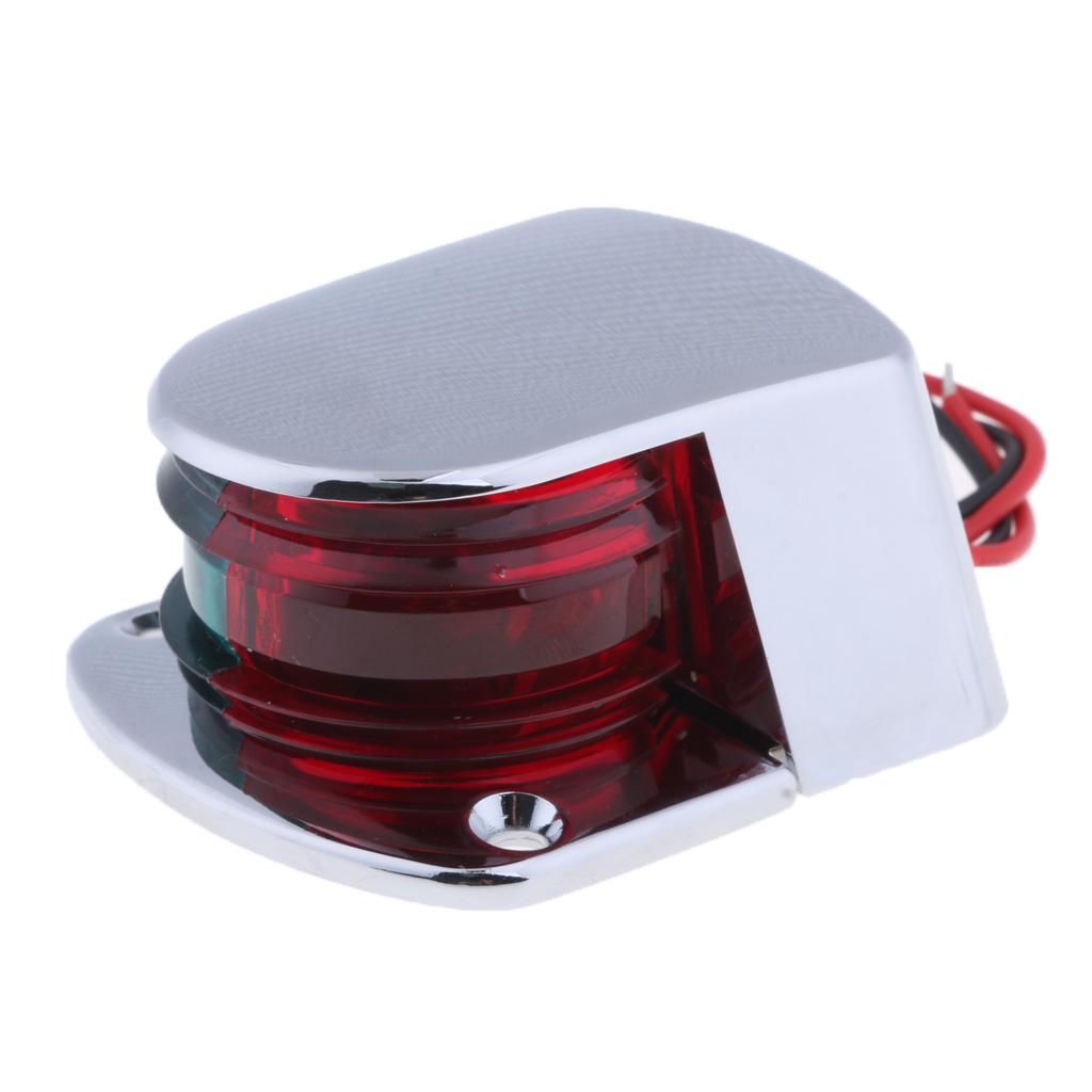 Boat Marine Light Bow Navigation Light Bi-Color Red Green Lens Signal Light