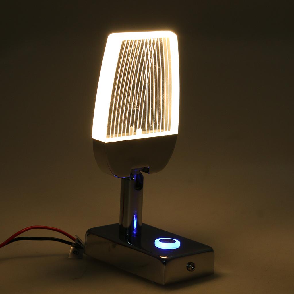 12V LED Reading Light Touchable Switch Lamp for Marine Boat Yacht RV
