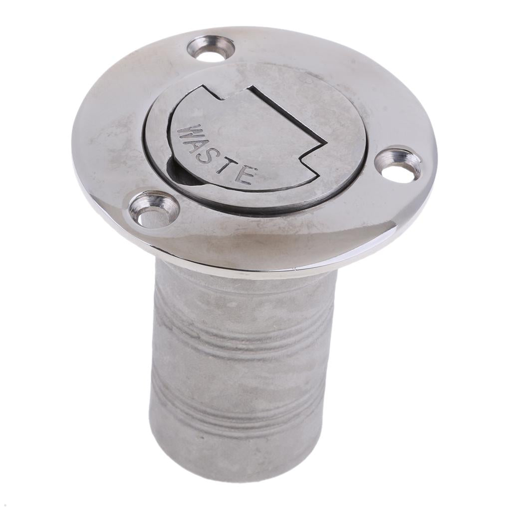 Boat Deck Fill / Filler Keyless Cap 38mm - Waste - 316 Stainless Steel