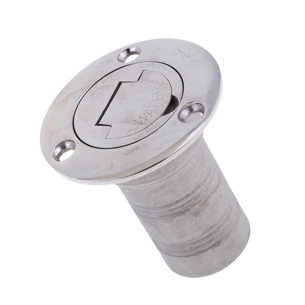 2pcs Boat Deck Fill / Filler Keyless Cap - 38mm Diesel - 316 Stainless Steel