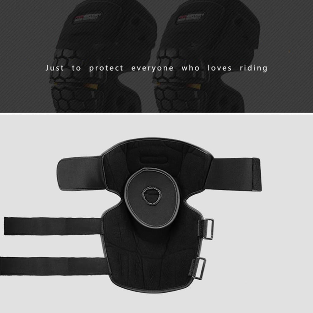 Adjustable Motorcycle Knee Pad Protector Antislip Knee Shin Guard Crashproof