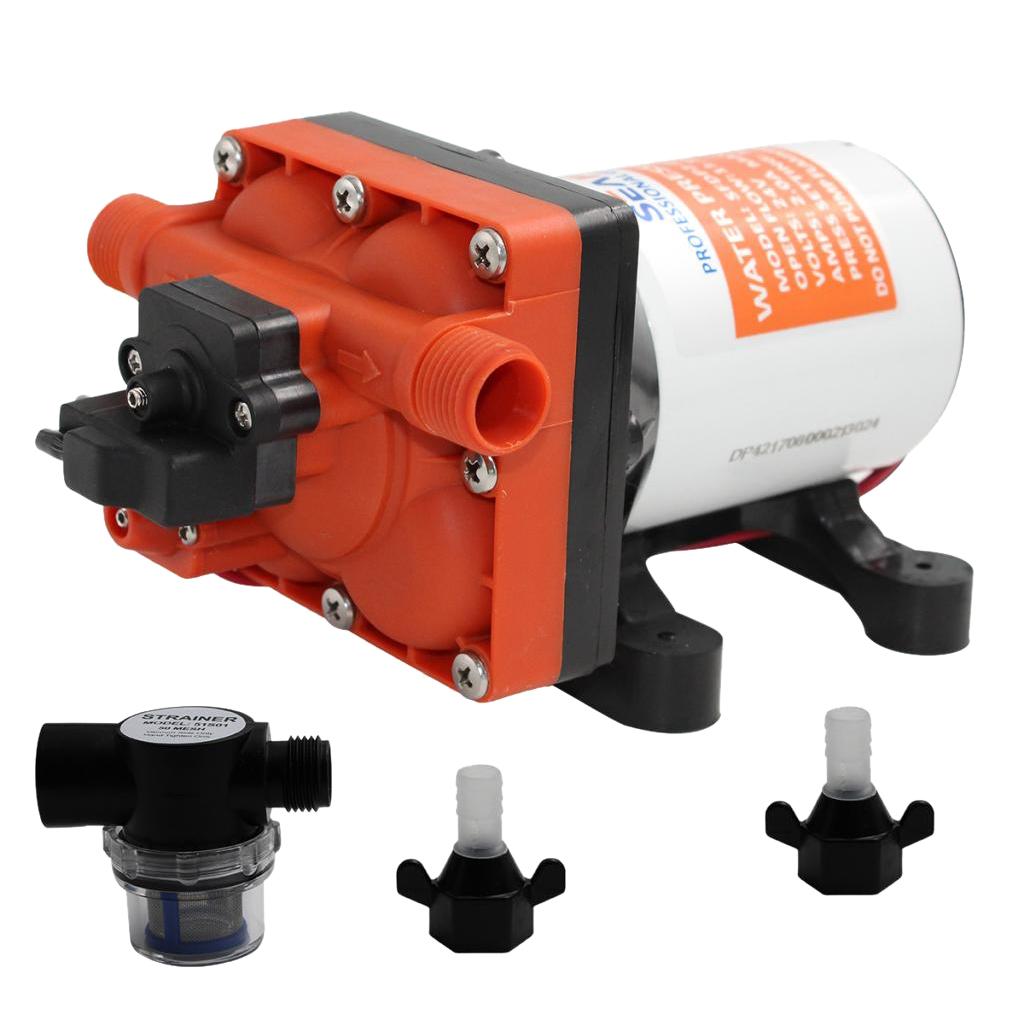 Seaflo 42 Series Variable Flow RV Marine Diaphragm Pump On demand 24V Bypass