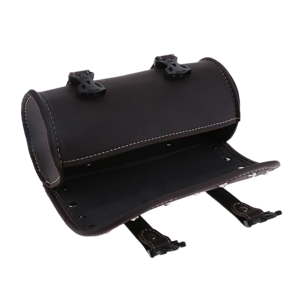 Motorcycle Universal Windshield Tool Kit Riding Bag Storage Bag Dark Brown