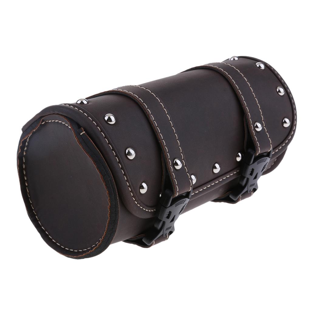 Motorcycle Universal Windshield Tool Kit Riding Bag Storage Bag Dark Brown