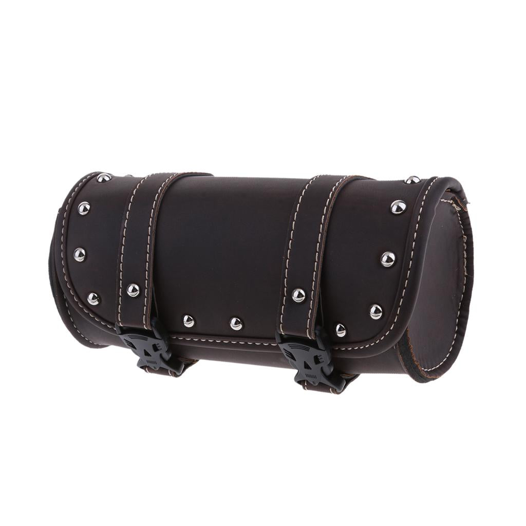 Motorcycle Universal Windshield Tool Kit Riding Bag Storage Bag Dark Brown