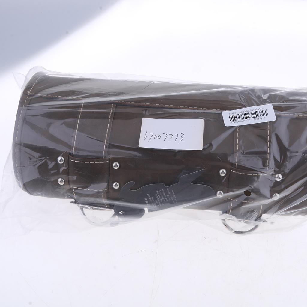 Motorcycle Tool Bag Saddlebag PU Leather Storage Tool Pouch Brown