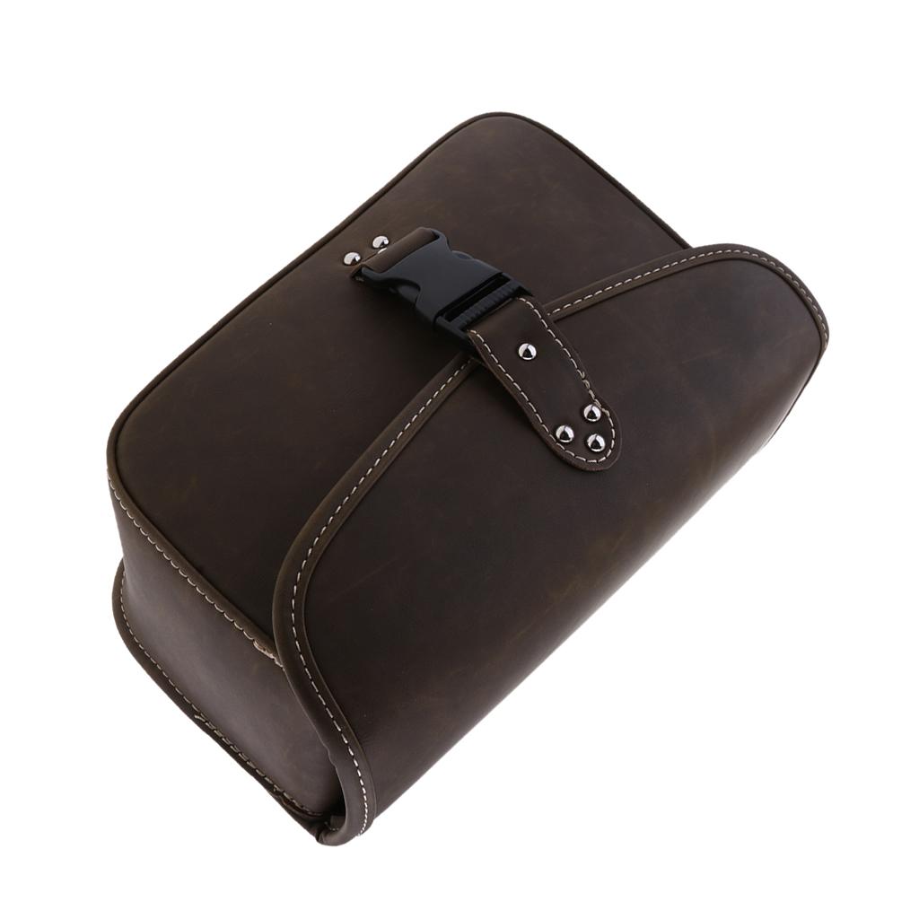 Leather Solo Saddle Luggage Bag for   Sportster XL883 XL1200 Right 2