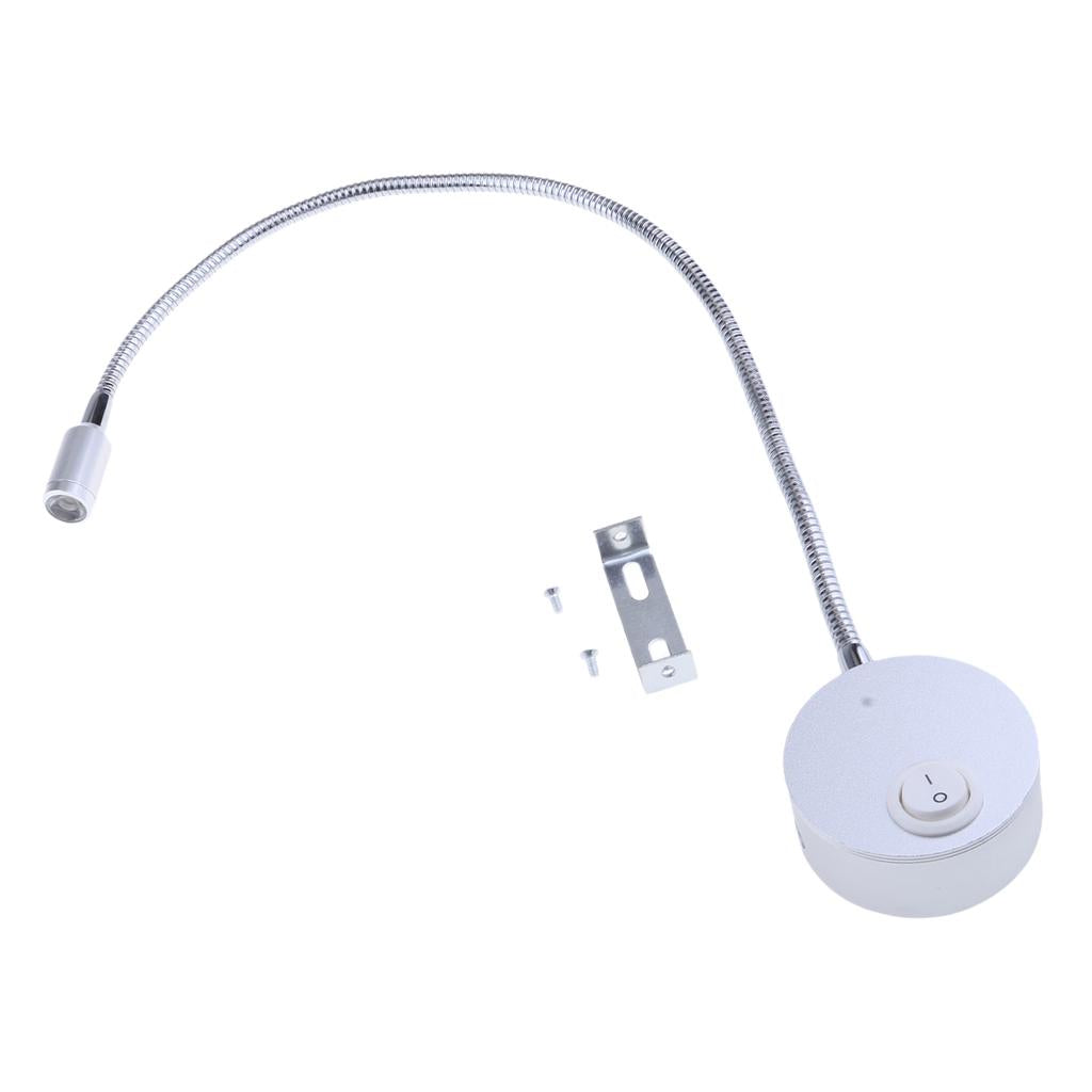 12V 1W LED Spot Reading Light Switch Camper Caravan Boat Motorhome Light