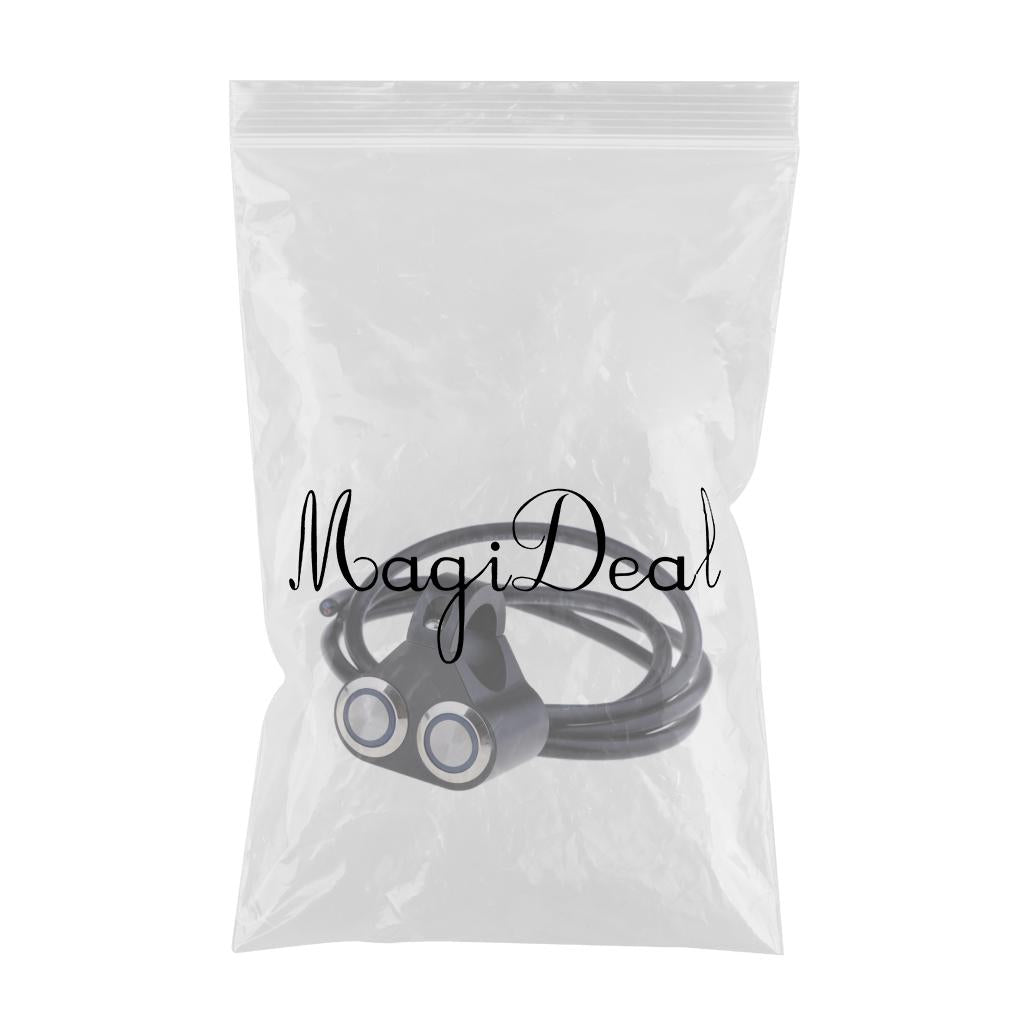 22mm Motorcycle 2 Button Headlight Foglight Handlebar Switch for Indicator